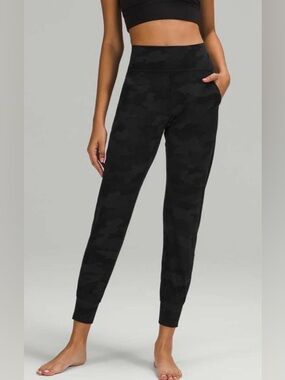 Lululemon Black Camo Align Sz 2 Joggers 28" EUC! Heritage Coal Soft Cute Yoga